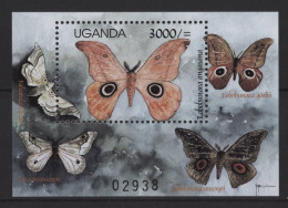 Uganda - 2000 Butterflies Block MNH__(TH-26878) - Ouganda (1962-...)