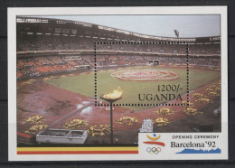 Uganda - 1991 Summer Olympics Barcelona Block (1) MNH__(TH-23965) - Uganda (1962-...)