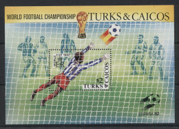 Turks And Caicos - 1982 Soccer World Cup Block MNH__(TH-23853) - Turks And Caicos