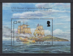 Tristan Da Cunha - 2015 Naval Battle Of The British-American War Block MNH__(TH-26110) - Tristan Da Cunha