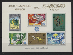 Tunisia - 1972 Summer Olympics Munich Block MNH__(TH-24303) - Tunisia (1956-...)