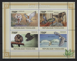 Togo - 2011 Owls Kleinbogen MNH__(TH-27142) - Togo (1960-...)