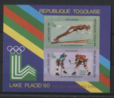 Togo - 1980 Winter Olympics Lake Placid Block IMPERFORATE MNH__(TH-23703) - Togo (1960-...)