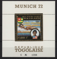 Togo - 1973 Medalist From Munich Gold Stamps Block (1) MNH__(TH-24292) - Togo (1960-...)