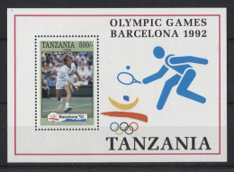 Tanzania - 1992 Albertville And Barcelona Block (2) MNH__(TH-23962) - Tanzania (1964-...)