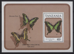 Tanzania - 1991 Butterflies Block (4) MNH__(TH-26873) - Tanzania (1964-...)