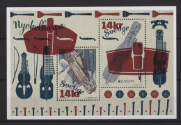 Sweden - 2014 Folk Music Instruments Block MNH__(TH-25638) - Blokken & Velletjes