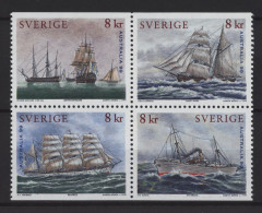 Sweden - 1999 Seafaring History Block Of Four MNH__(TH-25922) - Blokken & Velletjes