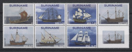 Surinam - 2019 Historic Sailing Ships Block Of Eight MNH__(TH-26226) - Surinam