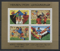 Yemen (South) - 1982 Football Gold Cup Block MNH__(TH-23859) - Yemen