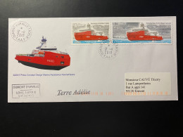 Lettre "Bateaux - Astrolabe" 17/11/2018 - 819 - 869 -TAAF - Terre Adélie - Cartas & Documentos