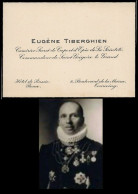 CARTE DE VISITE - EUGÈNE TIBERGHIEN (1882-1958) CAMÉRIER SECRET DE CAP ET D'EPÉE DE LA SAINTETÉ - Cartes De Visite