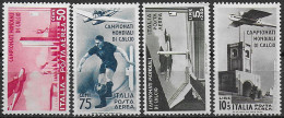 1934 Italia 2nd Football World Cup Airmail 4v. MNH Sassone N. 69/72 - Other & Unclassified