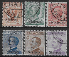 Italia Italy 1912 Colonie Egeo Nisiro Effigie 6val Sa N.1-3,5-7 US - Aegean (Nisiro)