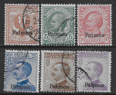 Italia Italy 1912 Colonie Egeo Patmo Effigie 6val Sa N.1-3,5-7 US - Aegean (Patmo)