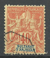 ANJOUAN N° 10 OBL / Used - Used Stamps