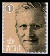 België 4841 - Koning Filip - Roi Philippe - Cijfer 1 - Zelfklevend - Autocollants - 2019 - Boven Ongetand - Ongebruikt