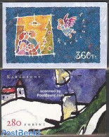 Hungary 2001 CHRISTMAS 2 BOOKLETS, Mint NH, Religion - Christmas - Stamp Booklets - Nuovi