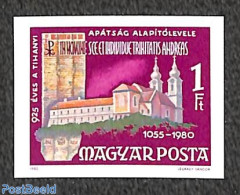 Hungary 1980 Tihany Abbey 1v Imperforated, Mint NH, Religion - Cloisters & Abbeys - Nuovi