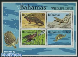 Bahamas 1984 Reptiles S/s, Mint NH, Nature - Frogs & Toads - Reptiles - Turtles - Autres & Non Classés