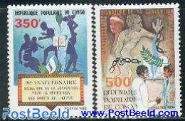 Congo Republic 1980 Human Rights 2v, Mint NH, History - Human Rights - Altri & Non Classificati