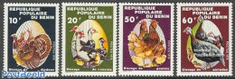 Benin 1978 Birds/poultry 4v, Mint NH, Nature - Birds - Ducks - Poultry - Geese - Unused Stamps