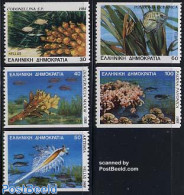 Greece 1988 Marine Life Coil 5v, Mint NH, Nature - Fish - Unused Stamps