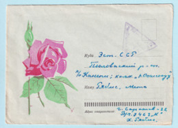 USSR 1966.00. Rose. Used Cover (soldier's Letter) - 1960-69