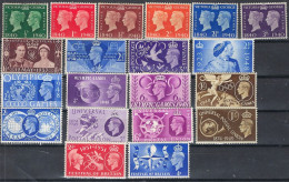 GB 1937-1951 GVI Complete Commemorative Stamps (ex: £1 Silver Wedding) MM (Festival Issue UMM) - Collezioni