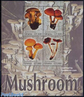 Ghana 2004 Mushrooms 4v M/s, Mint NH, Nature - Mushrooms - Pilze