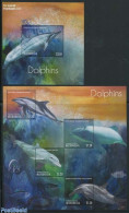 Micronesia 2013 Dolphins 2 S/s, Mint NH, Nature - Sea Mammals - Micronésie