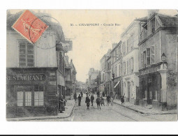 Champigny - Grande Rue - édit. P. Marmuse 30 + Verso - Champigny