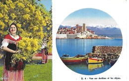 06)  ANTIBES - Vue Sur Antibes Et Les Alpes - Antibes - Oude Stad