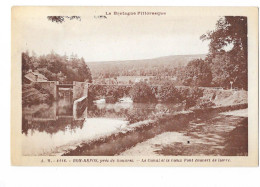 Bon-Repos Près De Gouarec - Le Canal Et Le Vieux Pont Couvert De Lierre - édit. A.Waron 4116 + Verso - Gouarec