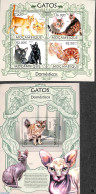 Mozambique 2013 Cats 2 S/s, Mint NH, Nature - Cats - Mozambique