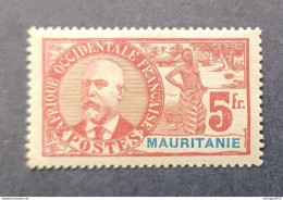 COLONIE FRANCE MAURITANIE 1906 GOUVERNEUR GENERAL NOEL EUGENE BALLAY MAURITANIE EN ROUGE CAT YVERT N 16 MNHL VERY RARE - Neufs