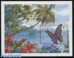 Antigua & Barbuda 2000 Butterfly S/s, Graphium Milon, Mint NH, Nature - Butterflies - Flowers & Plants - Reptiles - Antigua And Barbuda (1981-...)