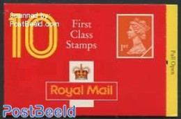 Great Britain 1990 Definitives Booklet, 10x1st, Questa, New Text Inside (Freepost Now At Left), Mint NH, Stamp Booklets - Neufs