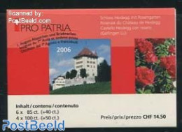 Switzerland 2006 Pro Patria Booklet, Mint NH, Nature - Flowers & Plants - Roses - Stamp Booklets - Art - Architecture - Neufs