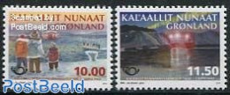 Greenland 2014 Norden 2v, Mint NH, History - Transport - Europa Hang-on Issues - Ships And Boats - Neufs