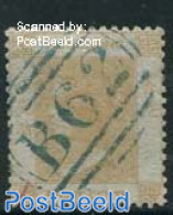 Hong Kong 1862 8c Yellow, Without WM, Used, Used Stamps - Gebraucht