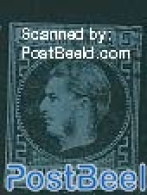 Romania 1866 5 Par Black On Thick Blue Paper, Used, Used Stamps - Oblitérés