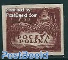 Poland 1919 1.50Kr, Brown, Double Print, Mint Nh, Mint NH - Unused Stamps
