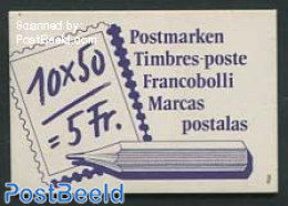 Switzerland 1987 Post Booklet, Mint NH, Transport - Post - Stamp Booklets - Automobiles - Ungebraucht
