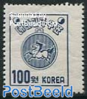 Korea, South 1951 100W, Perf. 11, Stamp Out Of Set, Mint NH, Nature - Horses - Corea Del Sur