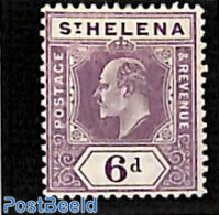 Saint Helena 1908 6p, Stamp Out Of Set, Unused (hinged) - Isla Sta Helena