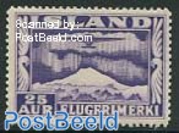 Iceland 1934 25A, Perf. 14, Stamp Out Of Set, Unused (hinged), Transport - Ongebruikt