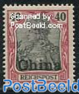 China (before 1949) 1901 German Post, 40pf, Stamp Out Of Set, Unused (hinged) - Autres & Non Classés