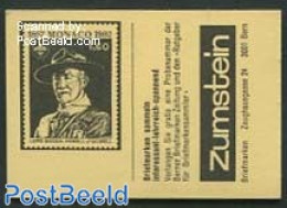 Switzerland 1984 Folklore Booklet, Chromeyellow, Monaco Baden-powell, Mint NH, Sport - Various - Scouting - Stamp Book.. - Neufs