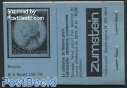 Switzerland 1980 Folklore Booklet, Blue Cover, Mozart F, Mint NH, Performance Art - Various - Amadeus Mozart - Stamp B.. - Ongebruikt